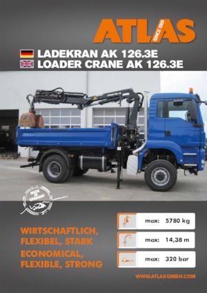 Hidraulikus rakodódaruk Atlas AK 126.3E A3SL 