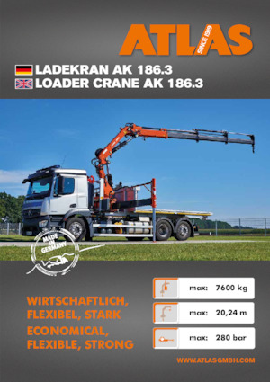 Hidraulikus rakodódaruk Atlas AK 186.3 A7 