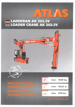 Hidraulikus rakodódaruk Atlas AK 262.3V A11 