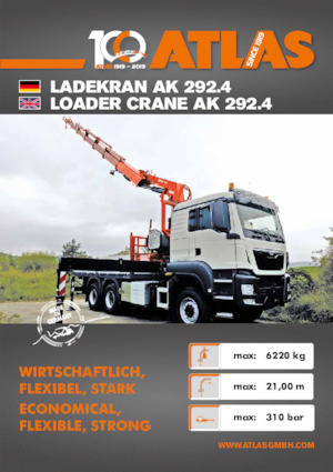 Hidraulikus rakodódaruk Atlas AK 292.4 A7