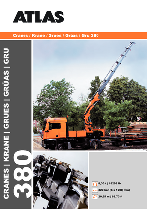 Hidraulikus rakodódaruk Atlas AK 380.3 A2