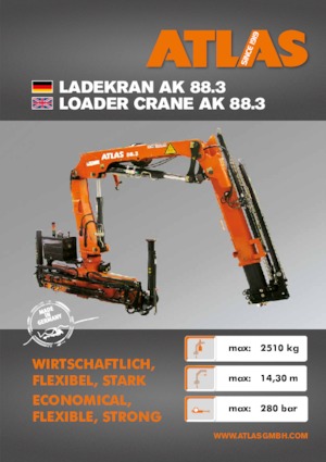 Hidraulikus rakodódaruk Atlas AK 88.3 A3SL 