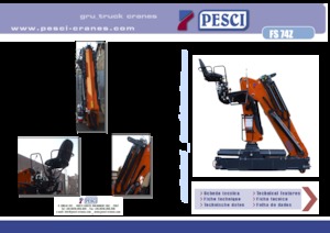 Hidraulikus rakodódaruk Pesci FS 74Z
