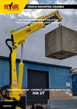 Hidraulikus rakodódaruk Hyva Crane HA 27 E3
