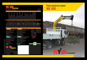 Hidraulikus rakodódaruk Hyva Crane HB 100 E2