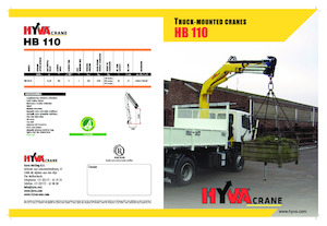 Hidraulikus rakodódaruk Hyva Crane HB 110 E3