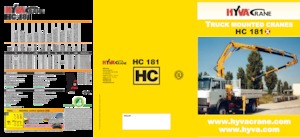 Hidraulikus rakodódaruk Hyva Crane HC 181X 