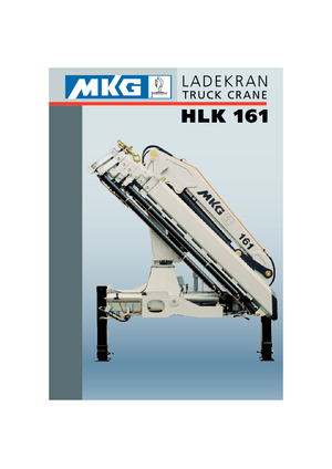 Hidraulikus rakodódaruk MKG HLK 161 a5 