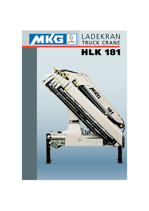 Hidraulikus rakodódaruk MKG HLK 181 a2V 