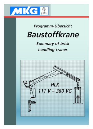 Hidraulikus rakodódaruk MKG HLK 190 a2V 
