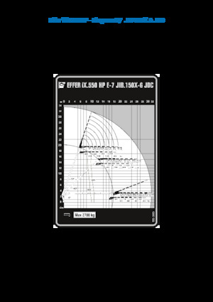 Hidraulikus rakodódaruk Effer IX.550 HP E7