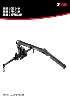 Hidraulikus rakodódaruk Hiab L-HiPro 285K-3