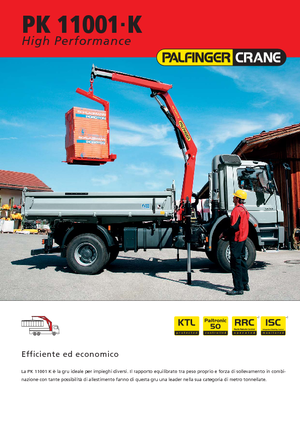 Hidraulikus rakodódaruk Palfinger PK 11001 K
