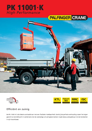 Hidraulikus rakodódaruk Palfinger PK 11001 K