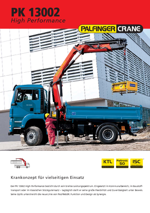 Hidraulikus rakodódaruk Palfinger PK 13002 E