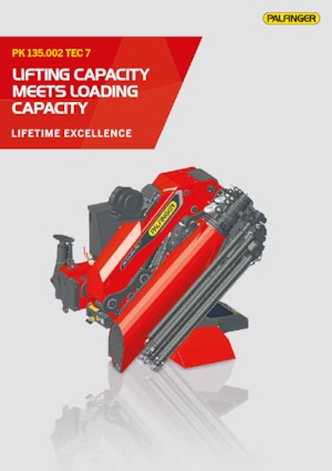 Hidraulikus rakodódaruk Palfinger PK 135.002 TEC 7 E 