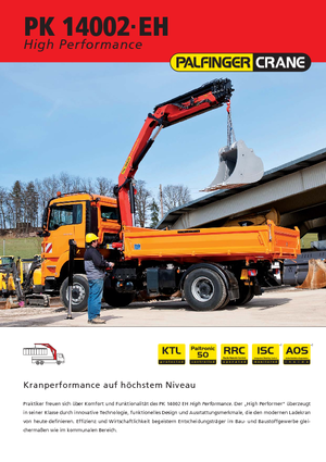 Hidraulikus rakodódaruk Palfinger PK 14002-EH A