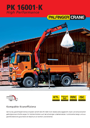 Hidraulikus rakodódaruk Palfinger PK 16001 K B