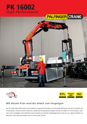 Hidraulikus rakodódaruk Palfinger PK 16002 D