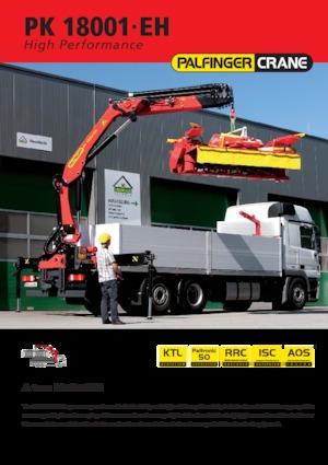Hidraulikus rakodódaruk Palfinger PK 18.001 EH