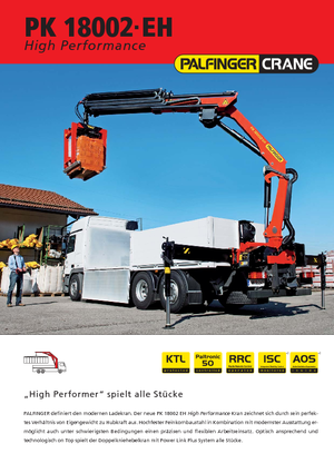 Hidraulikus rakodódaruk Palfinger PK 18002-EH E