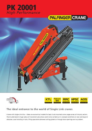Hidraulikus rakodódaruk Palfinger PK 20001 LA 4 HPLS