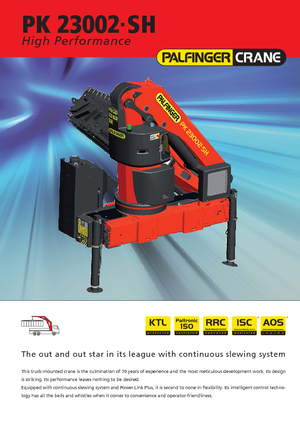 Hidraulikus rakodódaruk Palfinger PK 23002 SH B