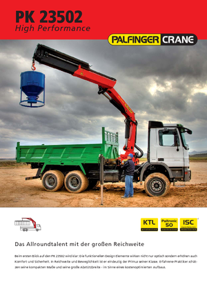 Hidraulikus rakodódaruk Palfinger PK 23502 E