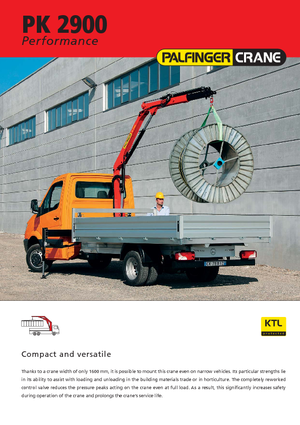 Hidraulikus rakodódaruk Palfinger PK 2900 A