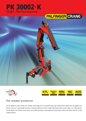 Hidraulikus rakodódaruk Palfinger PK 30002-K A