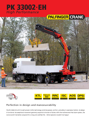 Hidraulikus rakodódaruk Palfinger PK 33002 EH E