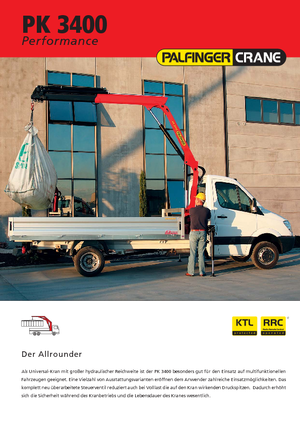 Hidraulikus rakodódaruk Palfinger PK 3400 A