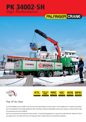 Hidraulikus rakodódaruk Palfinger PK 34002 SH G