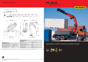 Hidraulikus rakodódaruk Palfinger PK 38502 E