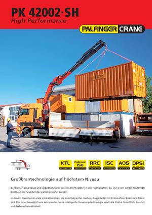 Hidraulikus rakodódaruk Palfinger PK 42002 SH G