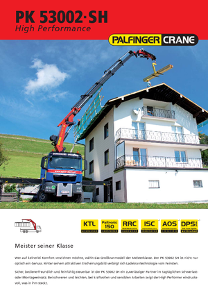 Hidraulikus rakodódaruk Palfinger PK 53002 SH F