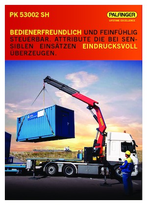 Hidraulikus rakodódaruk Palfinger PK 53002 SH F