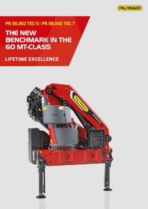 Hidraulikus rakodódaruk Palfinger PK 58.002 TEC 7 A