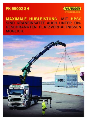 Hidraulikus rakodódaruk Palfinger PK 65002 SH E