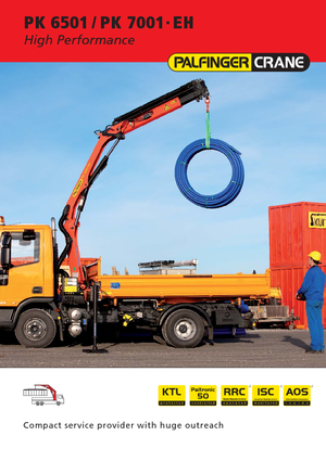 Hidraulikus rakodódaruk Palfinger PK 7001 EH A