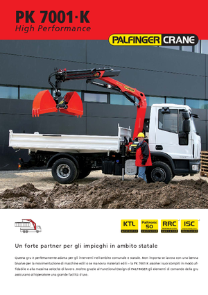 Hidraulikus rakodódaruk Palfinger PK 7001 K A