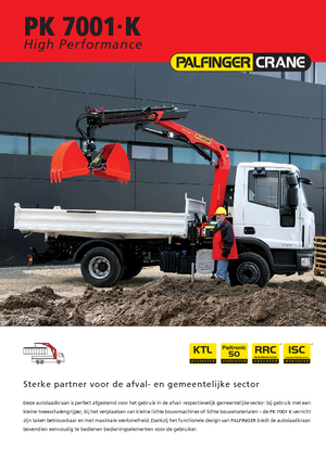 Hidraulikus rakodódaruk Palfinger PK 7001 K A
