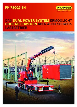 Hidraulikus rakodódaruk Palfinger PK 78002 SH F