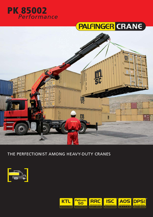 Hidraulikus rakodódaruk Palfinger PK 85002 HPLS F