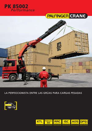 Hidraulikus rakodódaruk Palfinger PK 85002 HPLS F