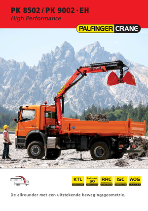 Hidraulikus rakodódaruk Palfinger PK 8502