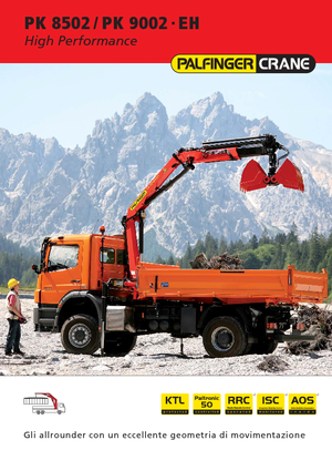 Hidraulikus rakodódaruk Palfinger PK 8502