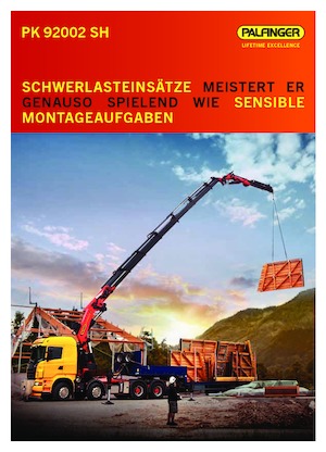 Hidraulikus rakodódaruk Palfinger PK 92002 SH F