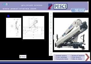 Hidraulikus rakodódaruk Pesci SE 108