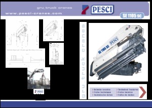 Hidraulikus rakodódaruk Pesci SE 1105SC